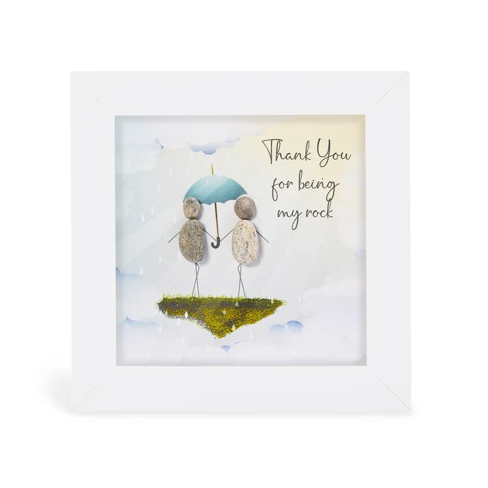 Pebble Art Pictures - 'Thank you for being my rock'