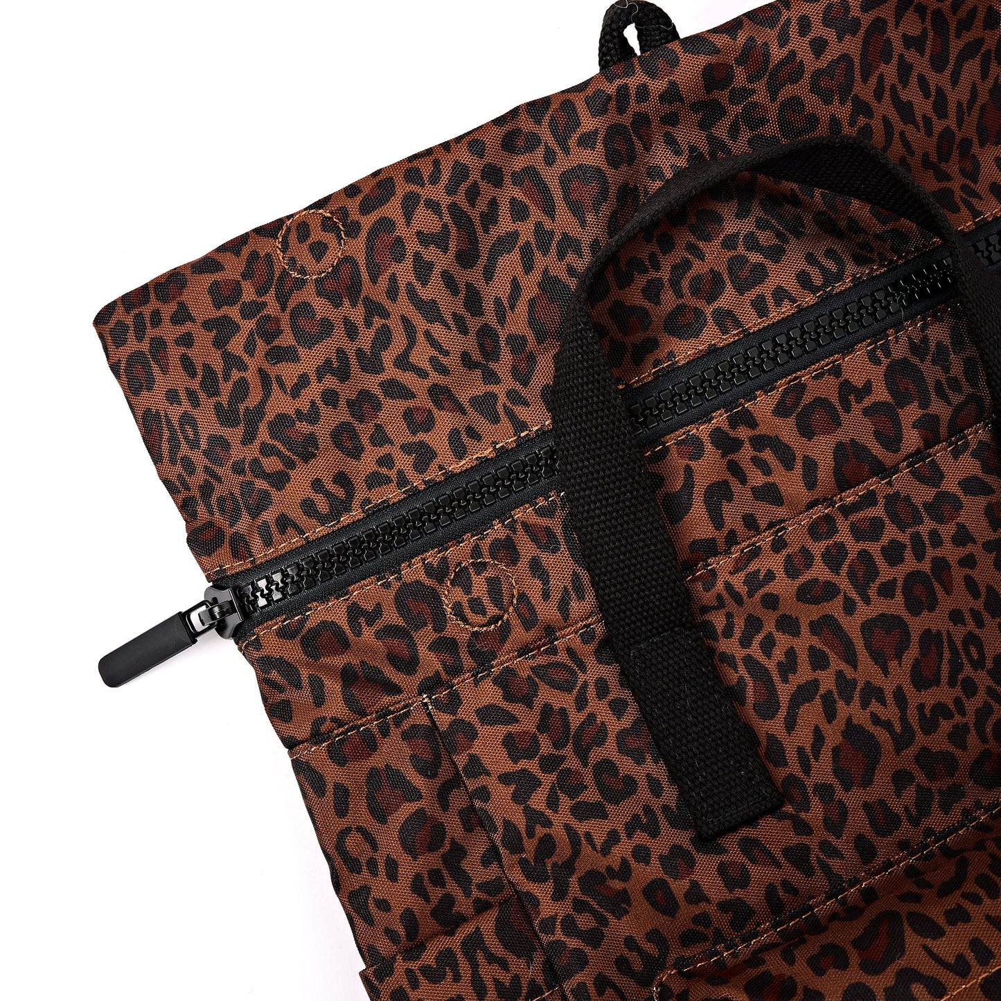 Roka - Canfield Roll Top Backpack in Mini Leopard
