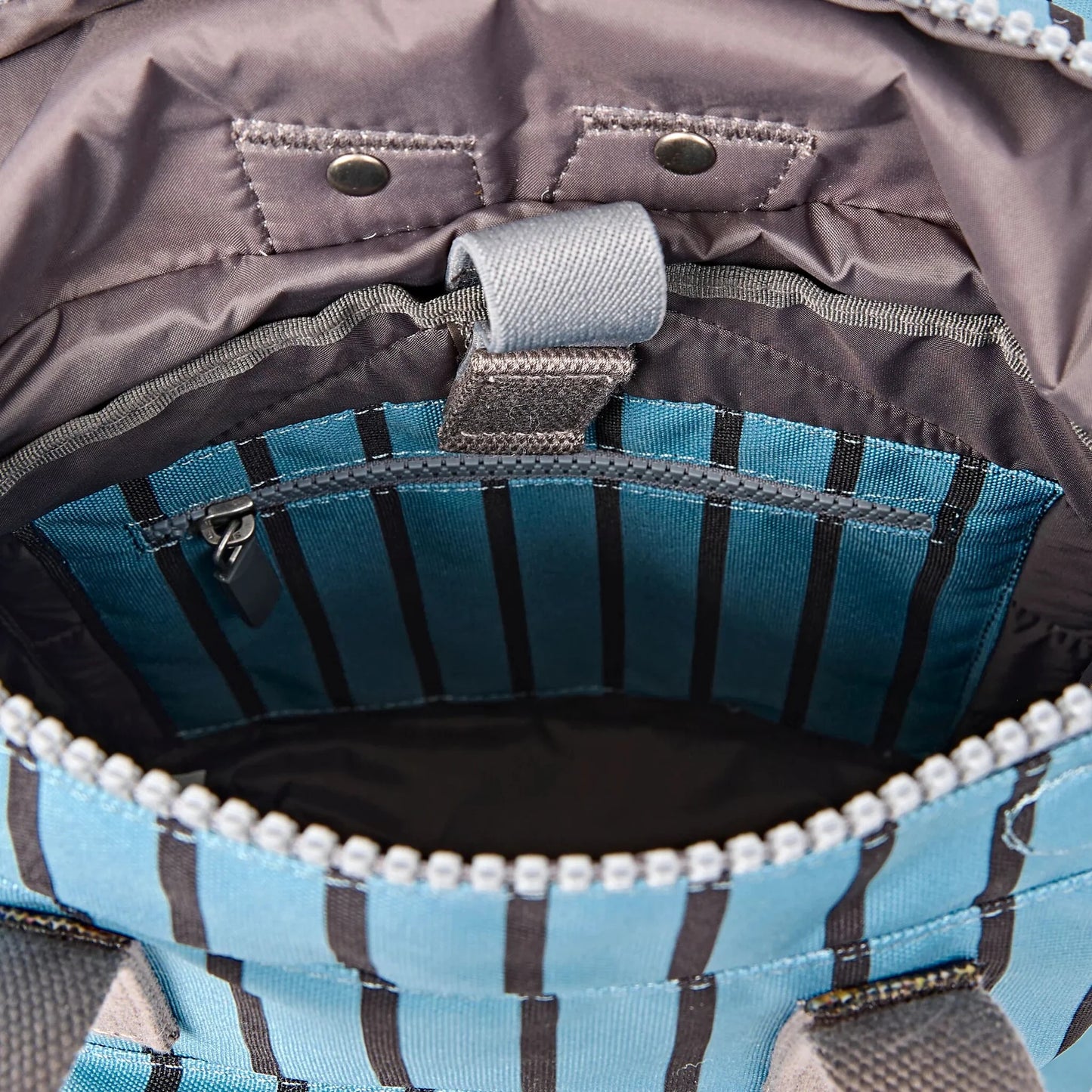 Roka - Canfield Roll Top Backpack in Blue Stripe
