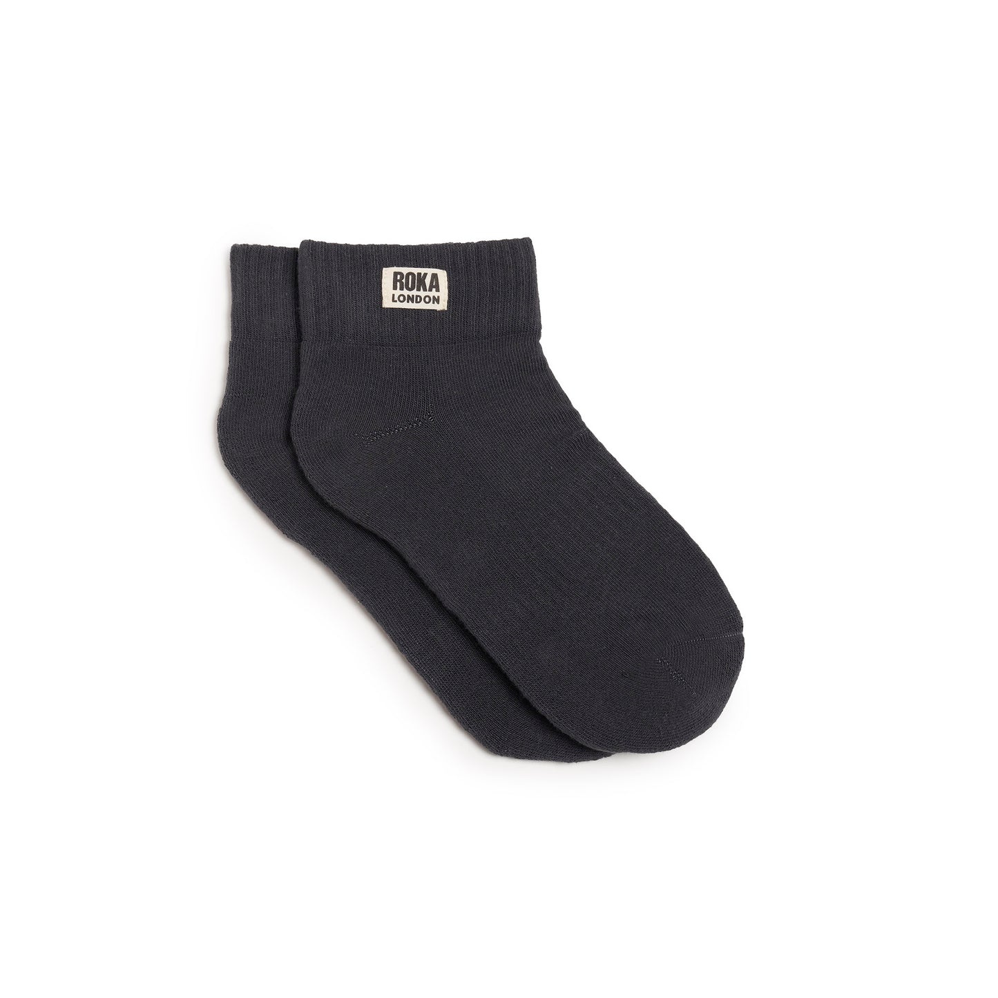 Roka - Wembley Organic Cotton Socks - Faded Black