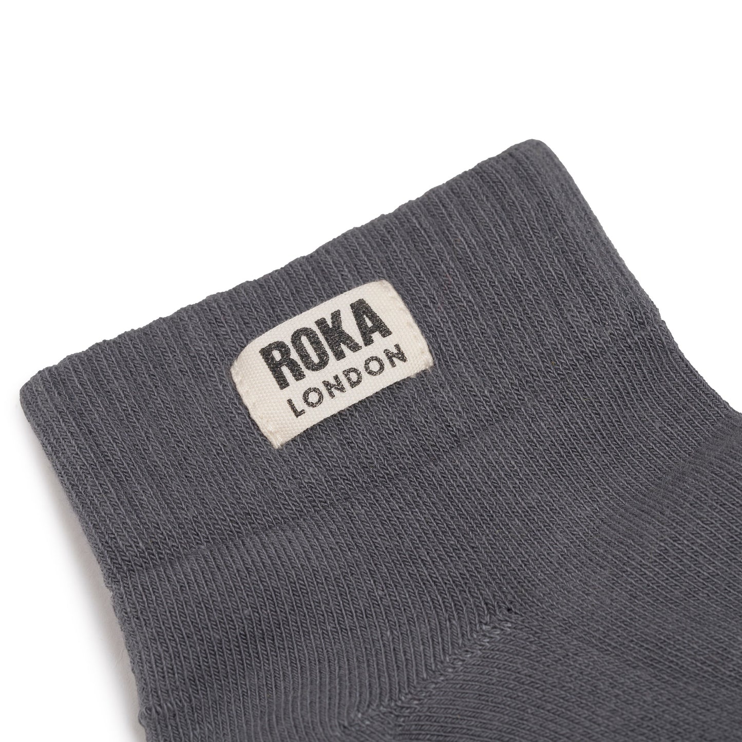 Roka - Wembley Organic Cotton Socks - Smoke