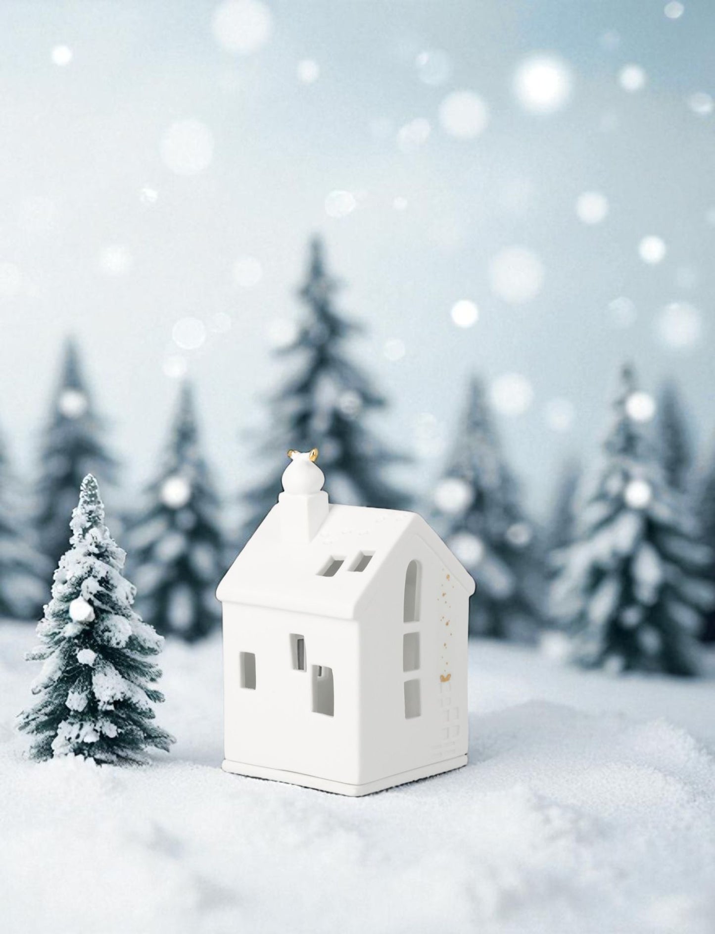 Rader - Santas Little Feet - Porcelain Tealight House