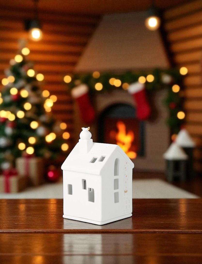Rader - Santas Little Feet - Porcelain Tealight House