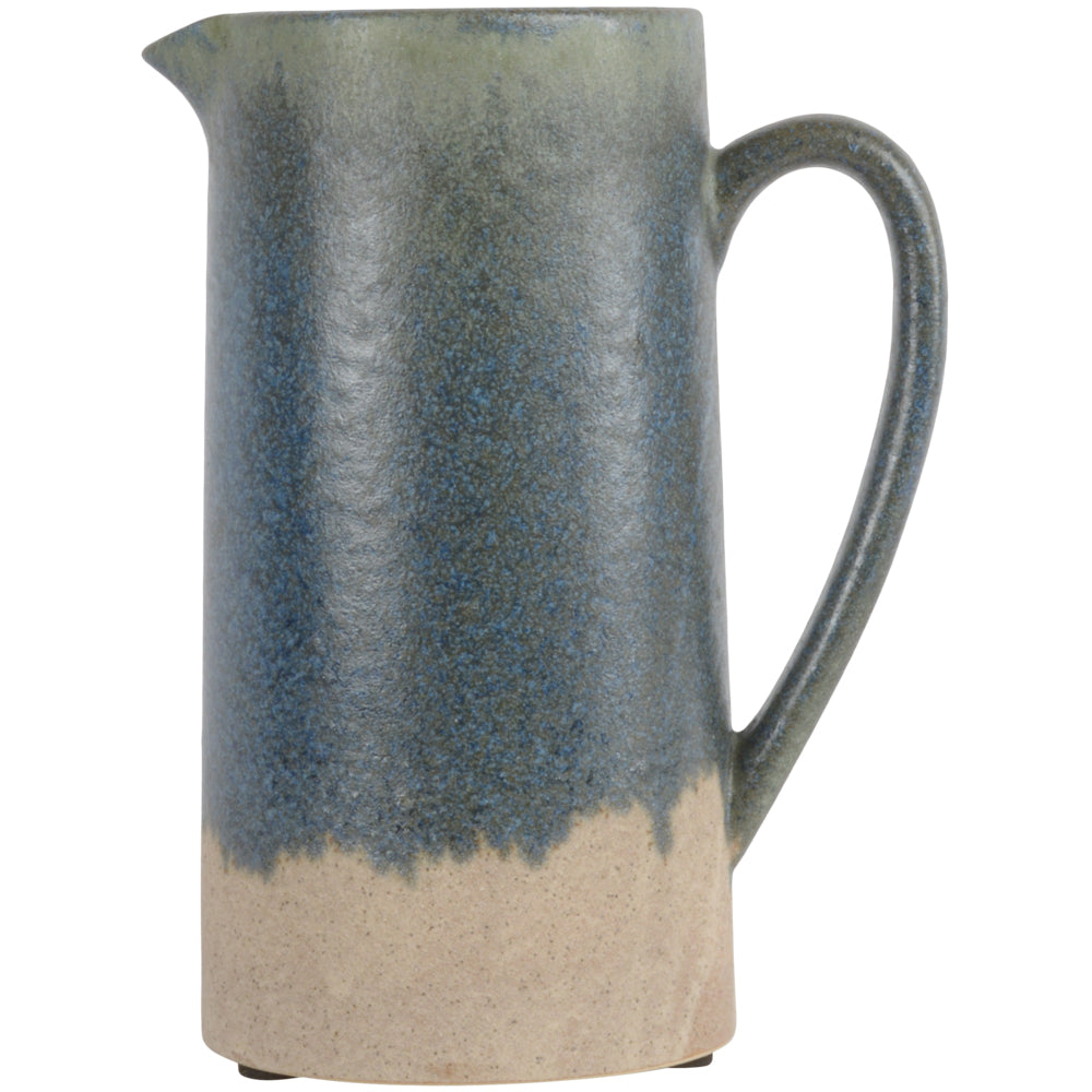 Ceramic Jug Blue/Green Dipped
