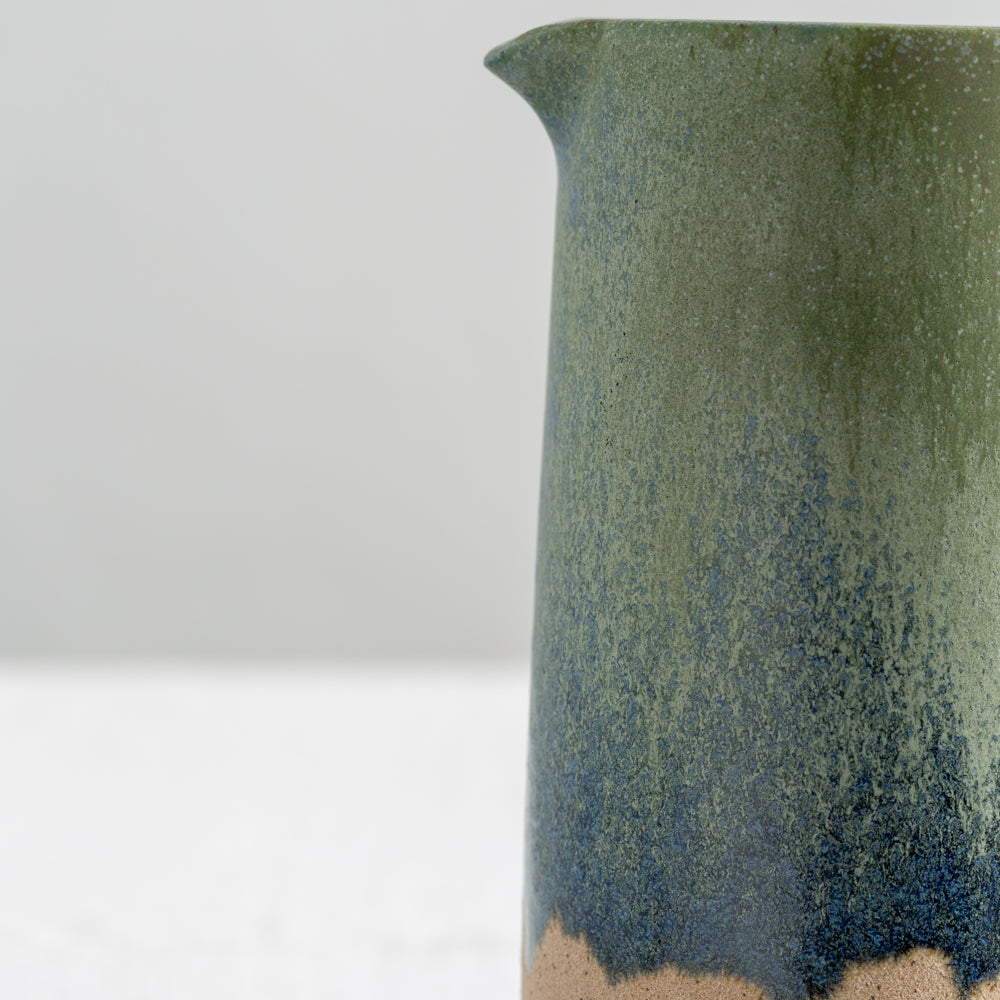 Ceramic Jug Blue/Green Dipped