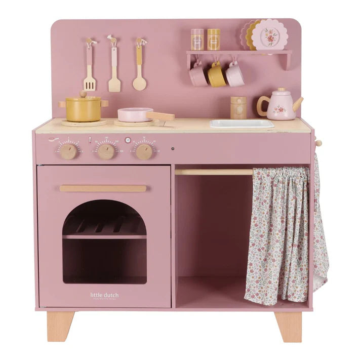 Little Dutch - Pink Wooden Play Kitchen - Limited Edition