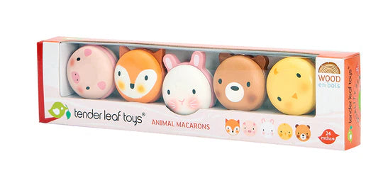 Tender Leaf - Wooden Animal Macarons