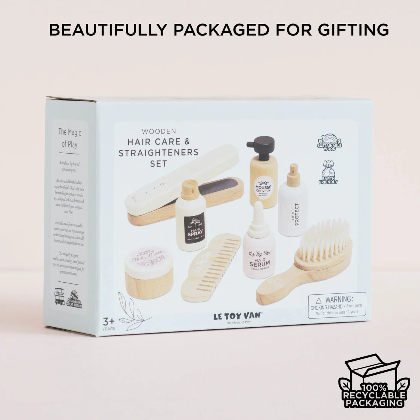 Le Toy Van - Wooden Hair Care & Straighteners Set