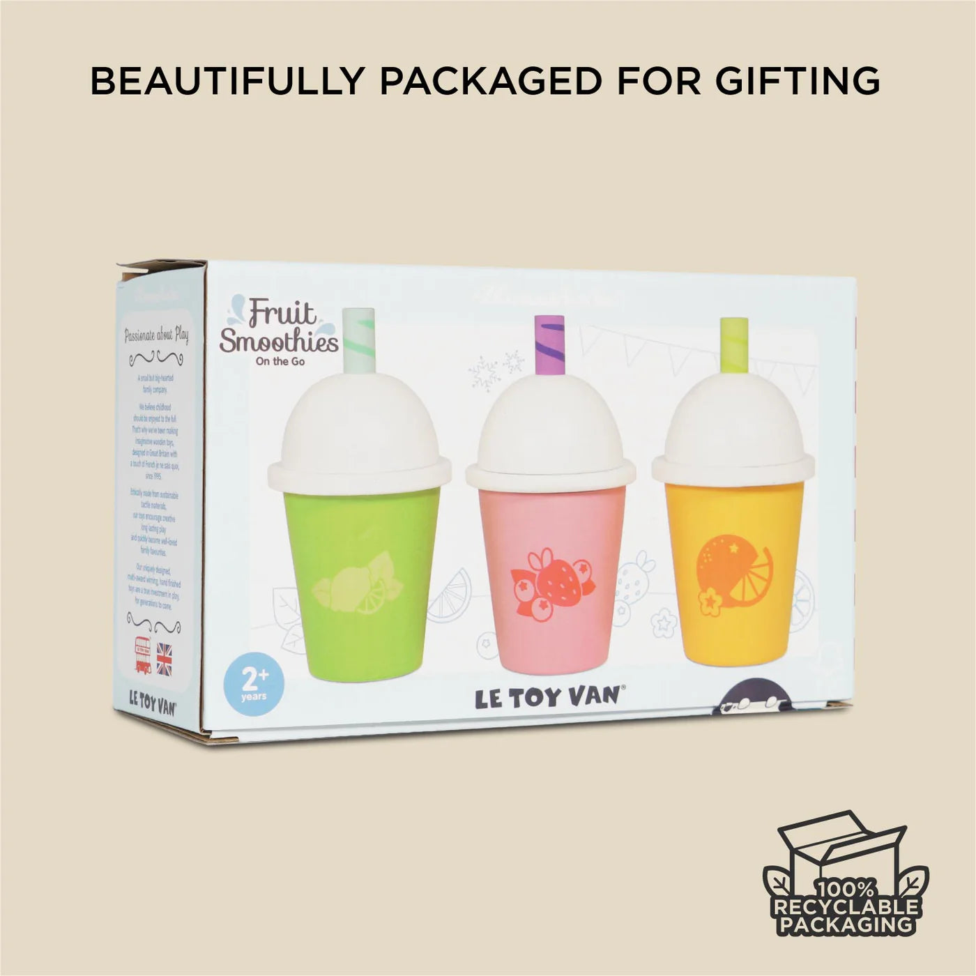 Le Toy Van - Wooden Take Away Smoothie Trio
