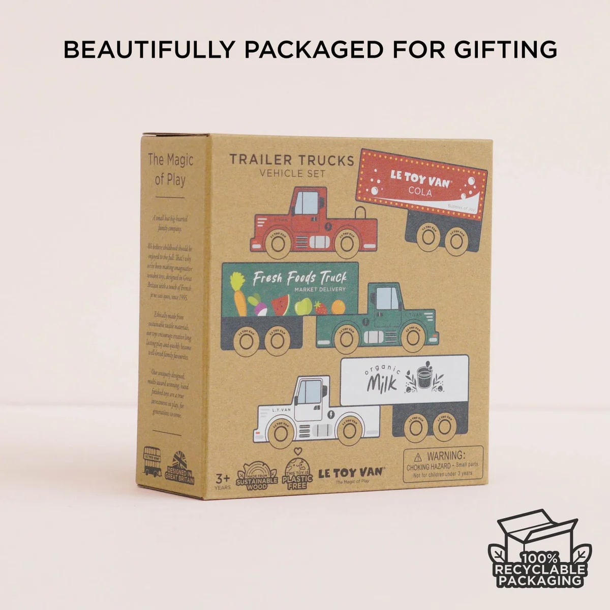 Le Toy Van - Wooden Trailer Truck Set