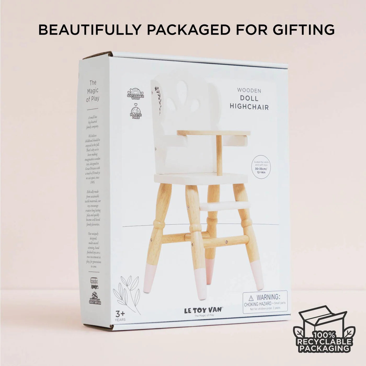 Le Toy Van - Wooden Dolls High Chair