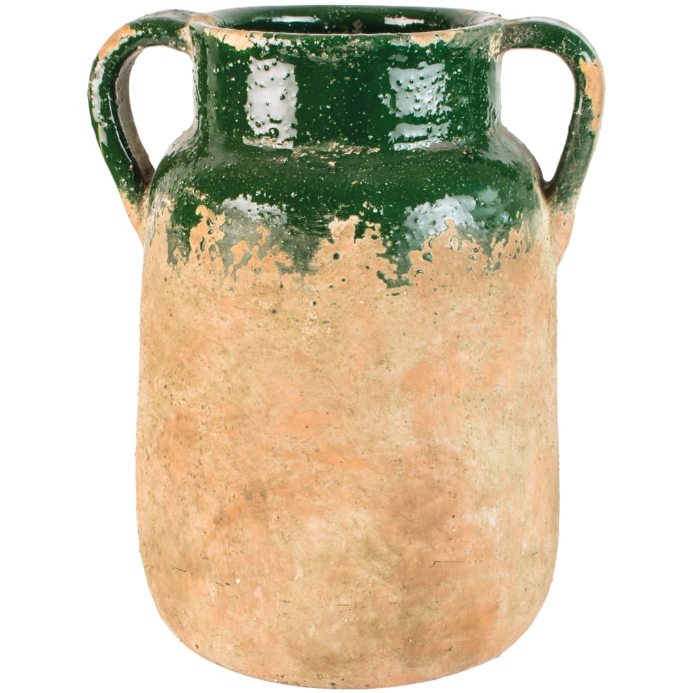 Terracotta Vase Green