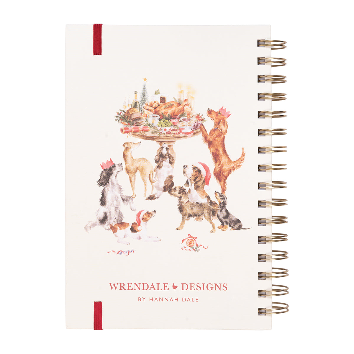 Wrendale Designs - 'Mistletoe and Barks' Dachshund Christmas Spiral Notebook