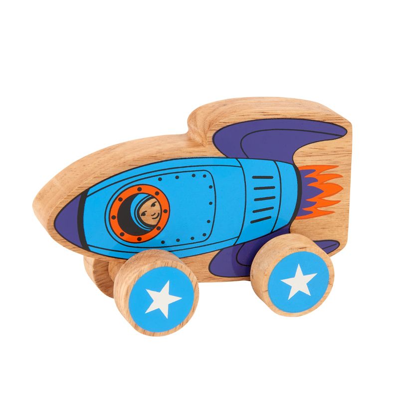 Lanka Kade - Wooden Rocket Push Along Toy