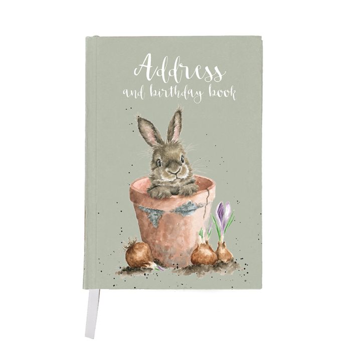 Wrendale Designs - 'The Flower Pot' Rabbit Address Book