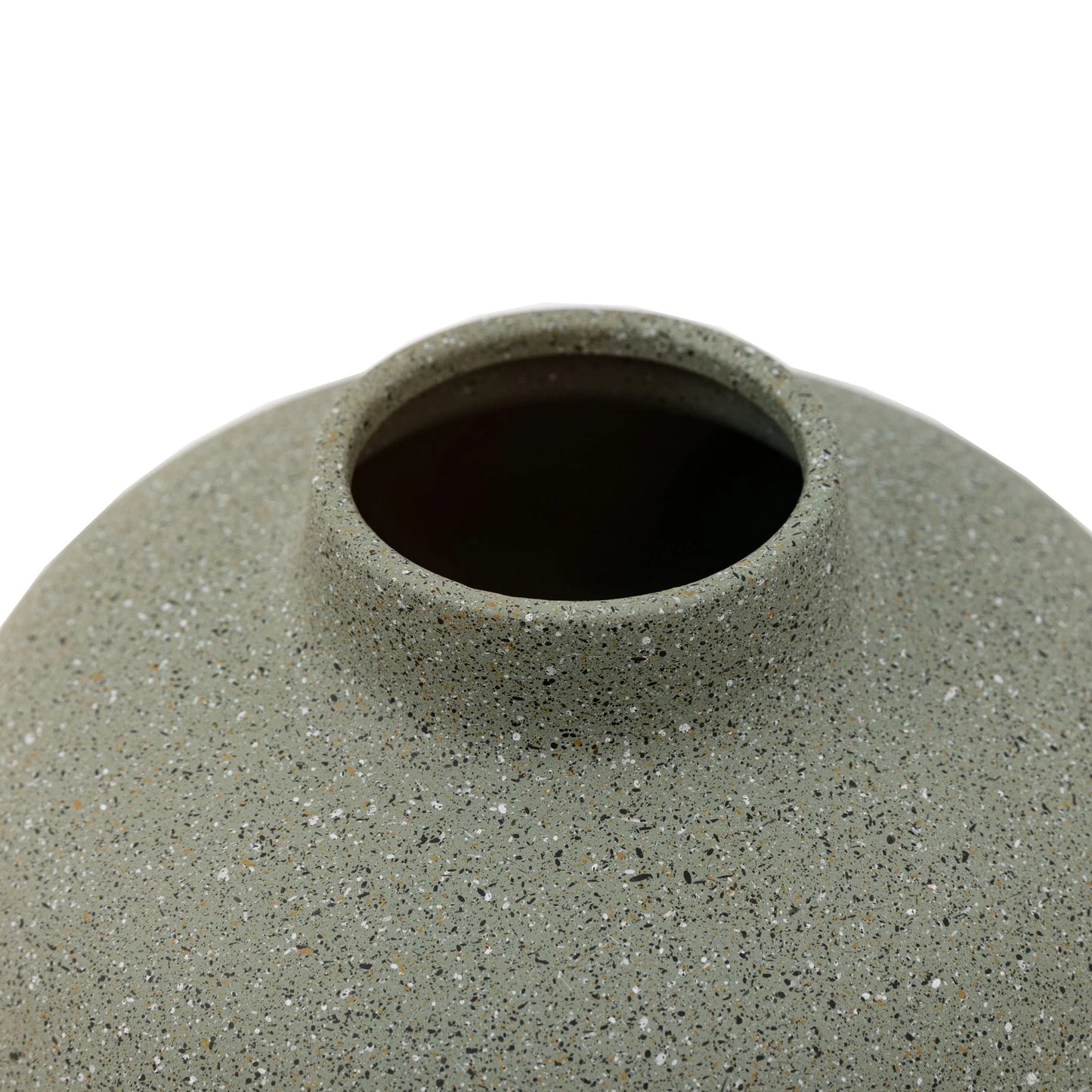 Goa Cast Metal Vase Olive - Small