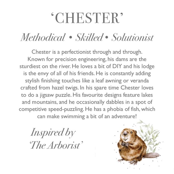 Wrendale Designs - 'Chester' Beaver Plush Character