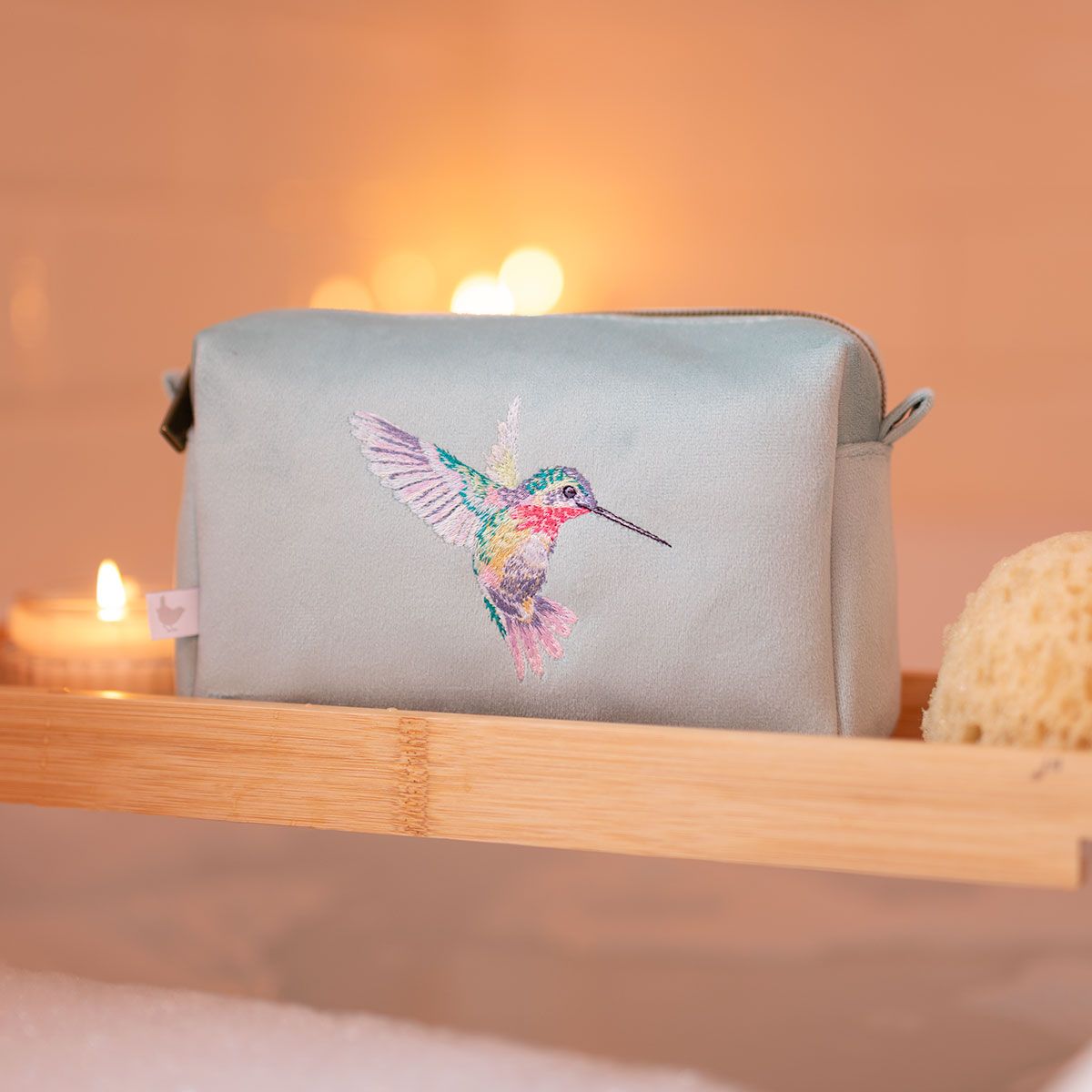 Wrendale Designs 'Wisteria Wishes' Hummingbird Make Up Bag