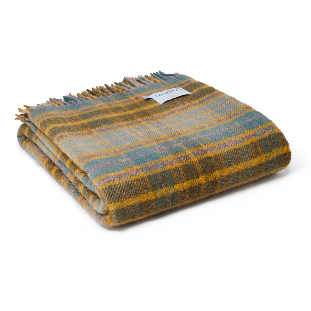 Tweedmill - Pure Wool Lifestyle Cottage Throw - Mustard