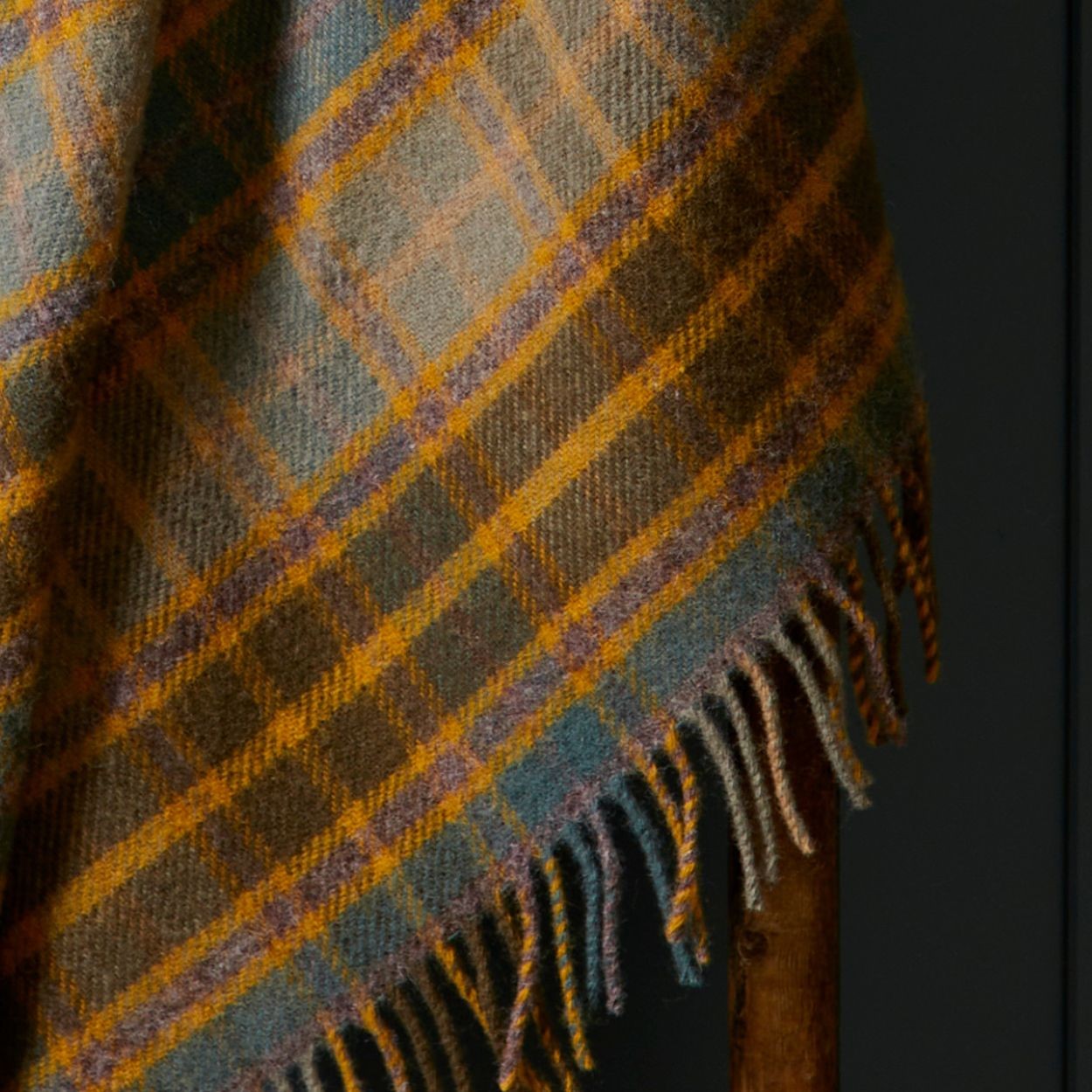 Tweedmill - Pure Wool Lifestyle Cottage Throw - Mustard