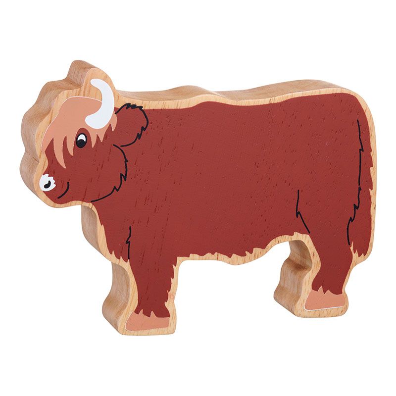 Lanka Kade - Wooden Brown Highland Cow
