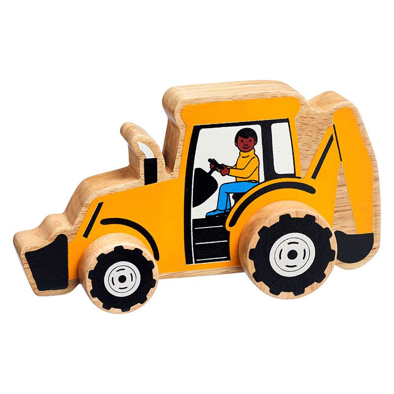 Lanka Kade - Wooden Digger Push Along Toy