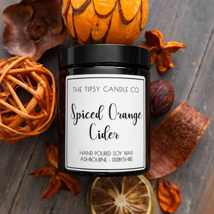 The Tipsy Candle Co - Spiced Orange Cider Scented Candle