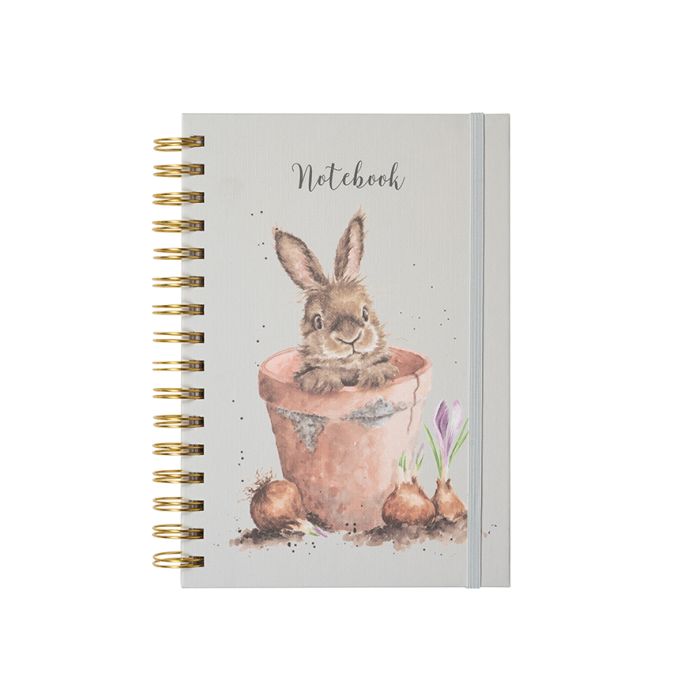 Wrendale Designs - 'The Flower Pot' Rabbit Notebook