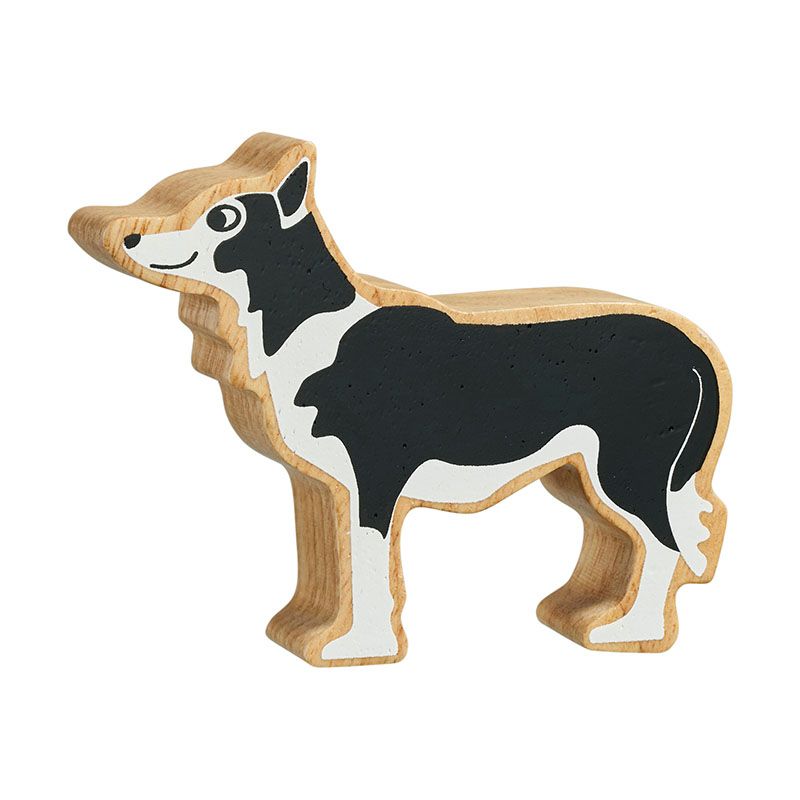 Lanka Kade - Wooden Black & White Dog