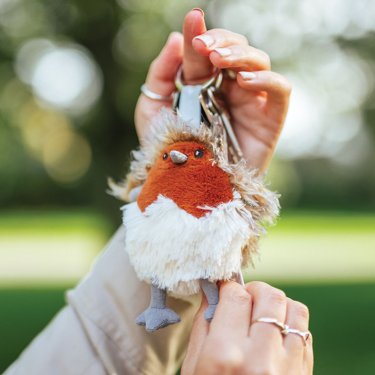 Wrendale Designs - 'Adele' Robin - Soft Plush Keyring Bag Charm