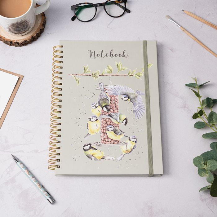 Wrendale Designs - 'Bon Appétit!' Blue Tit A4 Notebook