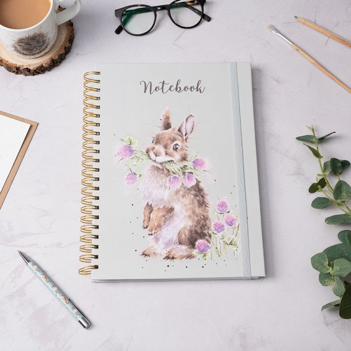 Wrendale Designs - 'Head Clover Heels' Rabbit A4 Notebook