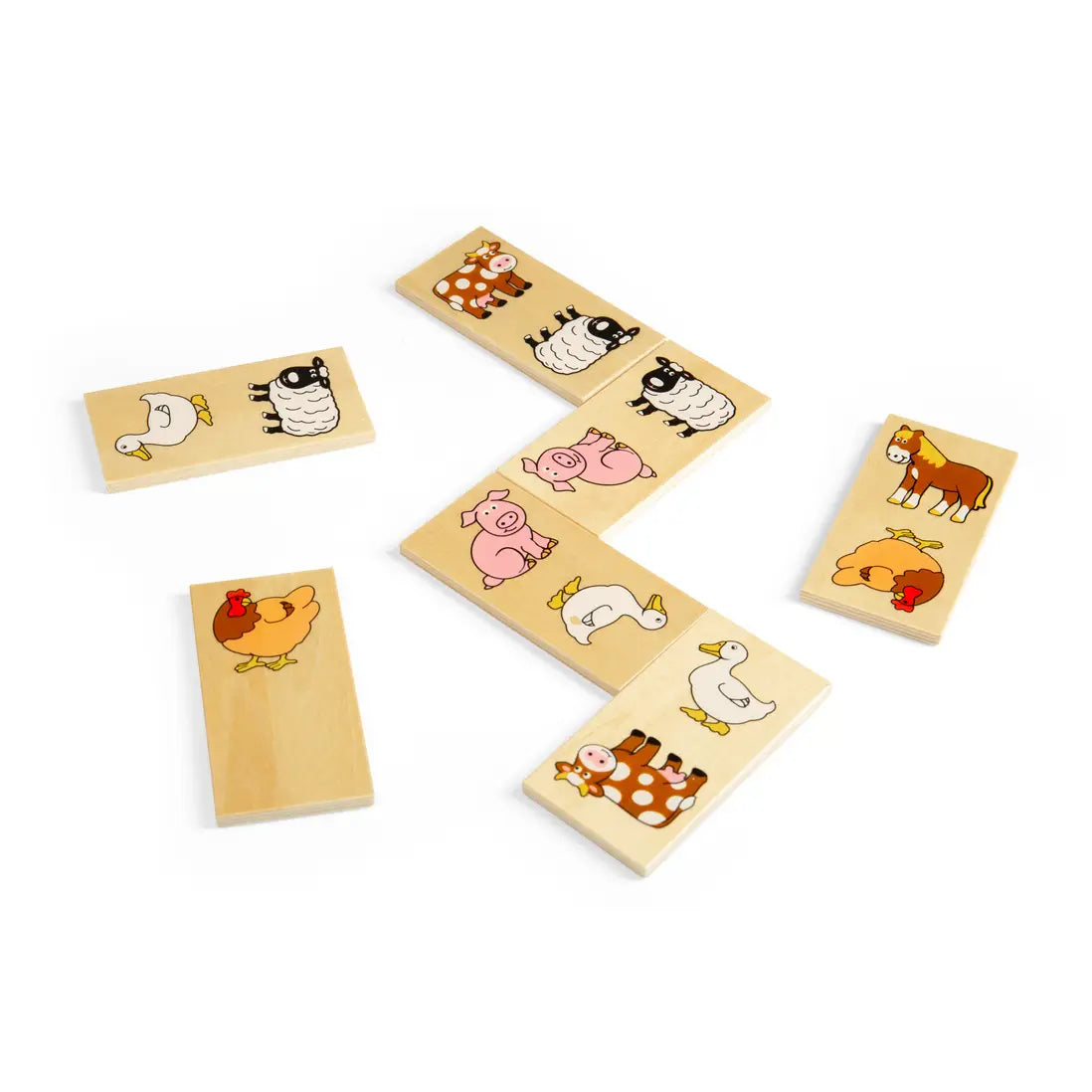 Bigjigs Toys - Wooden Dominoes - Farm