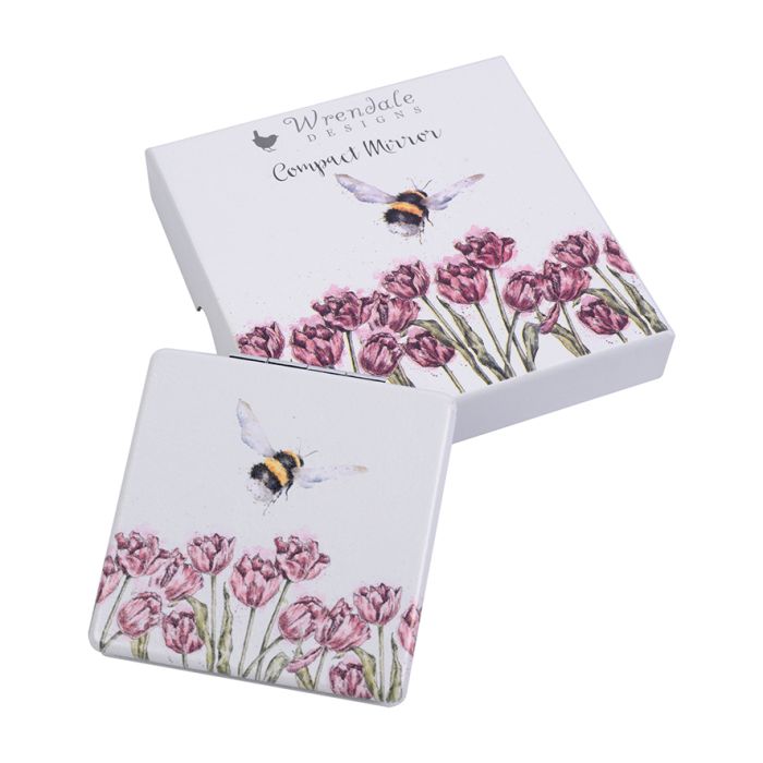 Wrendale Designs - 'Flight of the Bumblebee' Compact Mirror