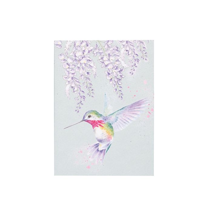 Wrendale Designs - 'Wisteria Wishes' Hummingbird A6 Notebook