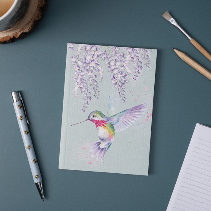 Wrendale Designs - 'Wisteria Wishes' Hummingbird A6 Notebook