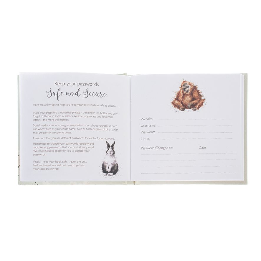 Wrendale Designs -'New Beginnings' Hedgehog Password Book
