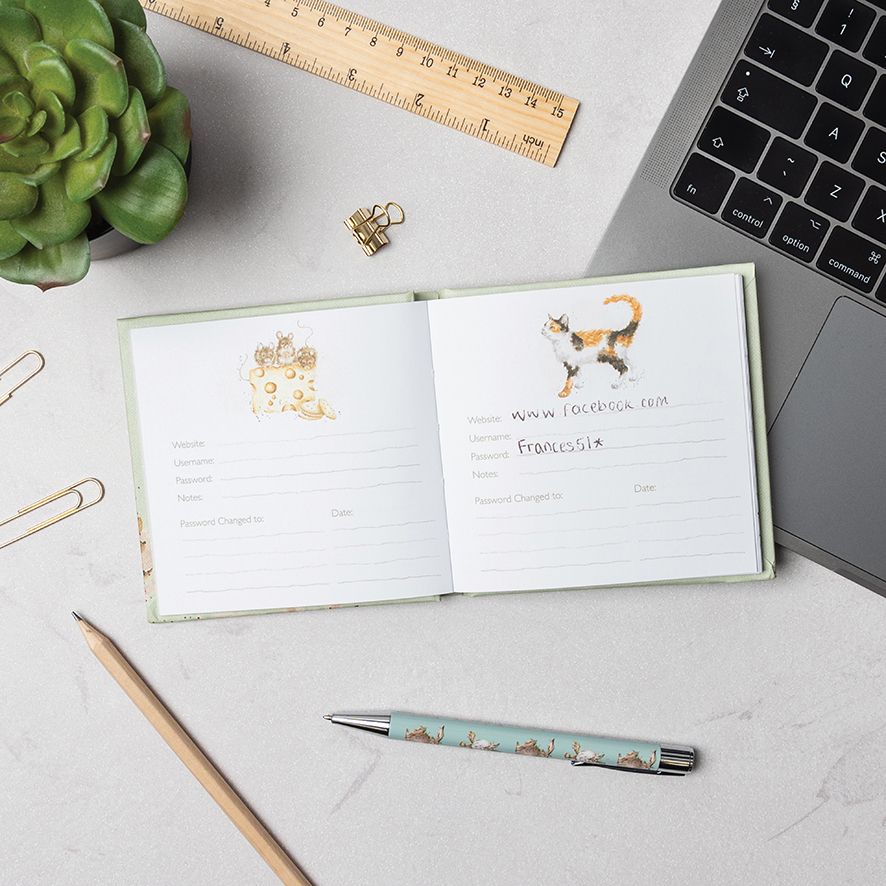Wrendale Designs -'New Beginnings' Hedgehog Password Book