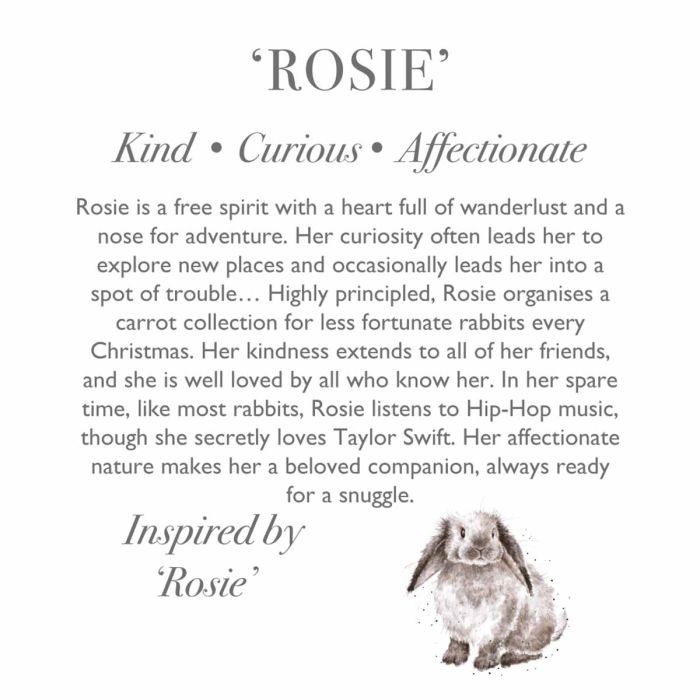 Wrendale Designs - 'Rosie- Rabbit Plush Character - Junior