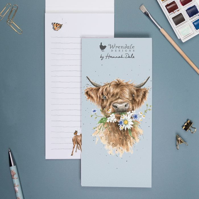 Wrendale Designs - 'Daisy Coo' Highland Cow Shopping Pad