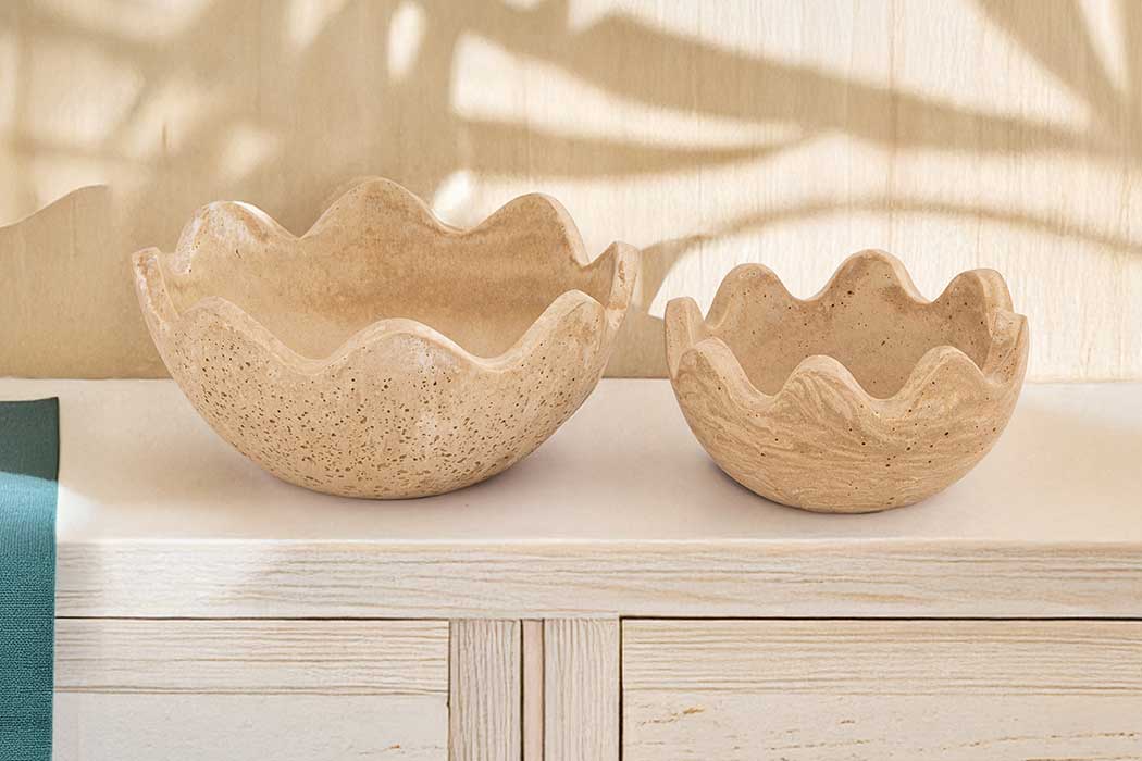 Travertrine Trava Bloom Bowl - Small