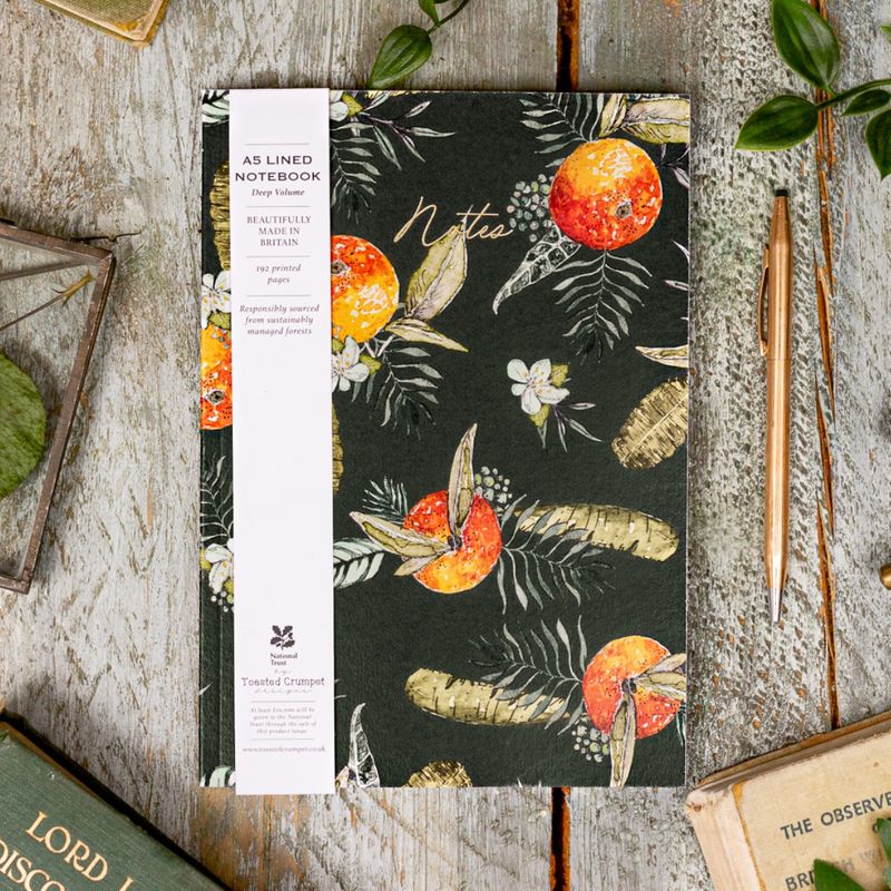 Toasted Crumpet - Orange (Noir) A5 Chunky Notebook