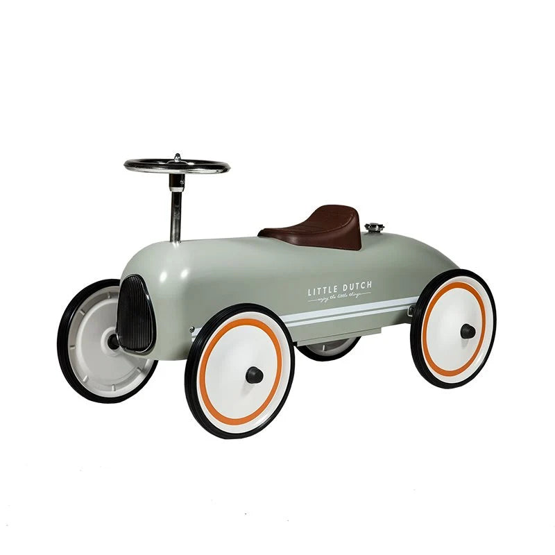 Little Dutch - Retro Ride-On Car - Olive Green