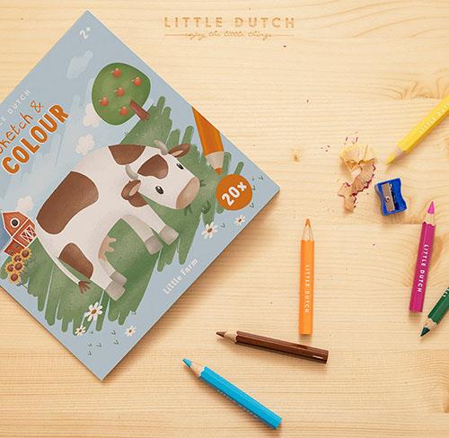 Little Dutch - Sketch & Colouring Book - Little Farm