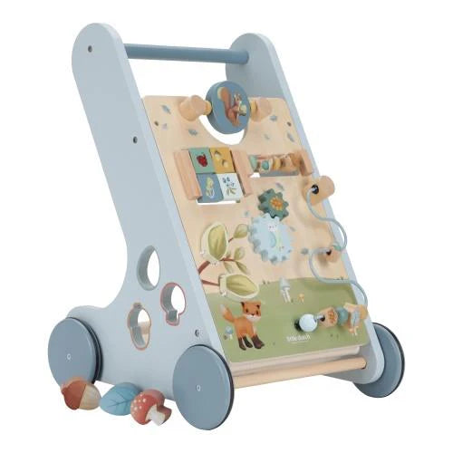 Little Dutch - Multi Activity Baby Walker - Blue - Forest Friends