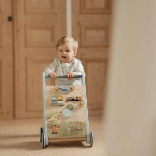 Little Dutch - Multi Activity Baby Walker - Blue - Forest Friends