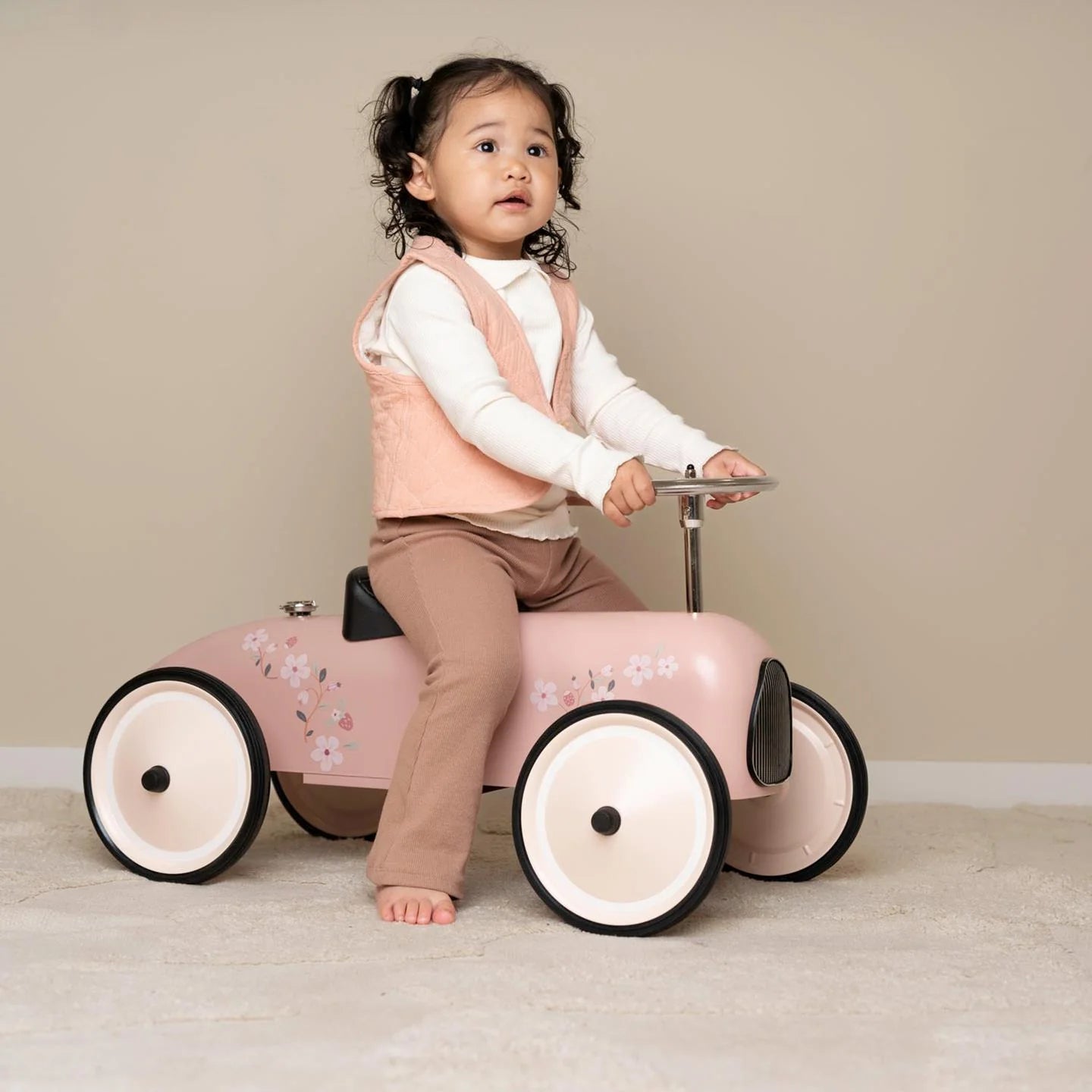 Little Dutch - Retro Ride-On Car - Pink