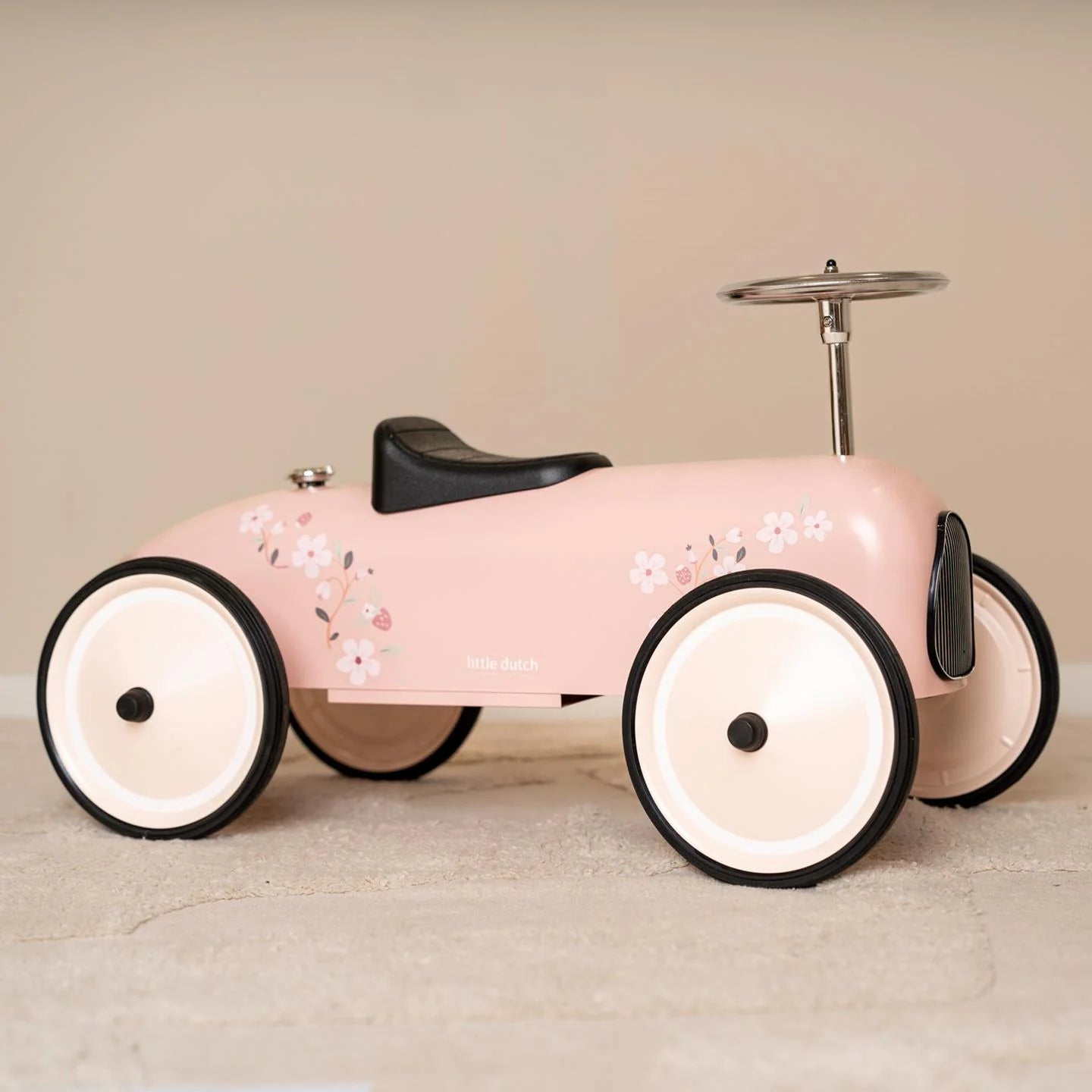 Little Dutch - Retro Ride-On Car - Pink