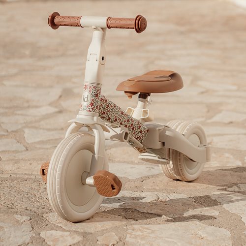 Little Dutch - 4 in 1 Tricycle with Push Bar Sunny Flower