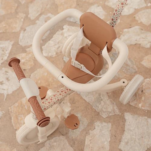 Little Dutch - 4 in 1 Tricycle with Push Bar Sunny Flower